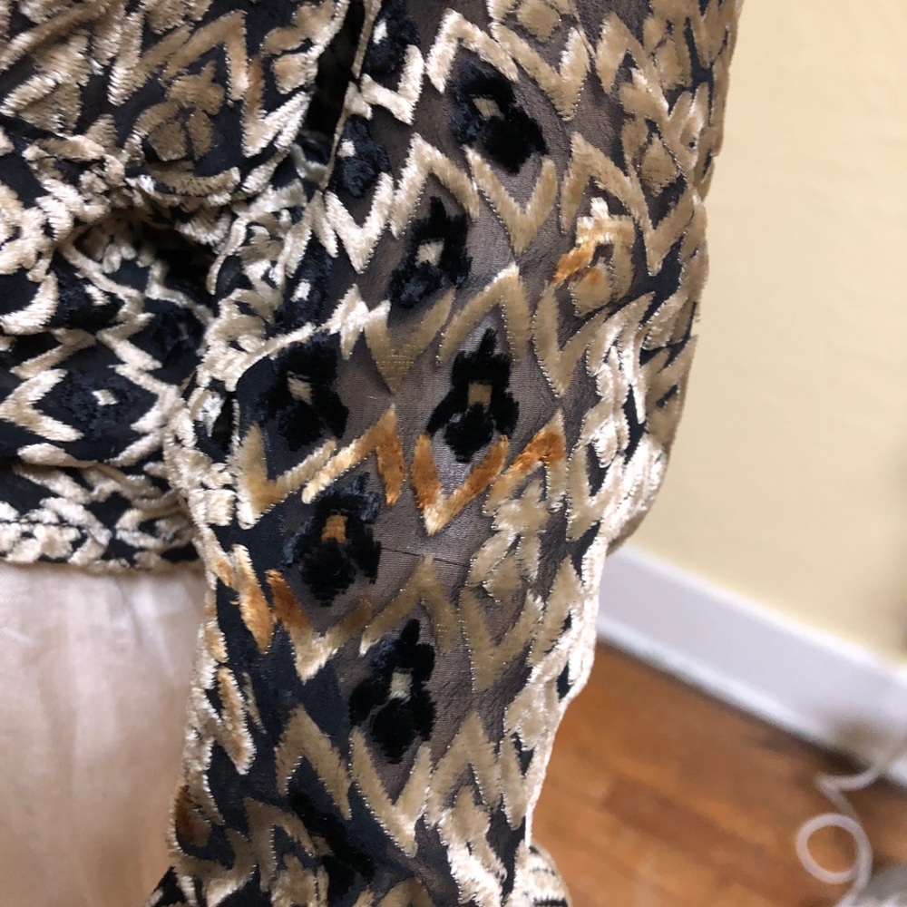 Vintage 1920’s cut velvet blouse - Picture 3 of 9